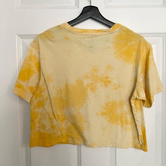 Oversized Walt Disney World Crop Tee in yellow tie dye - Picture 3 of 3